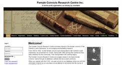 Desktop Screenshot of femaleconvicts.org.au