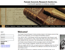 Tablet Screenshot of femaleconvicts.org.au